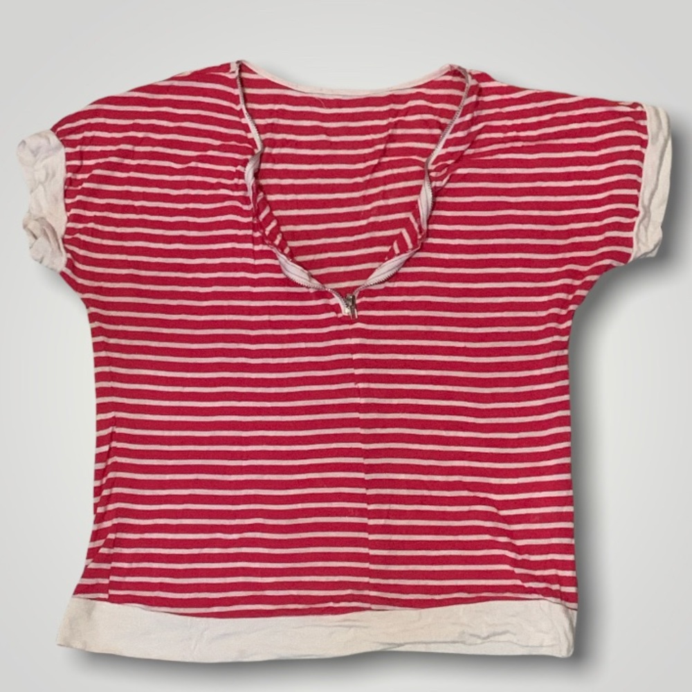 Pink and white shirt